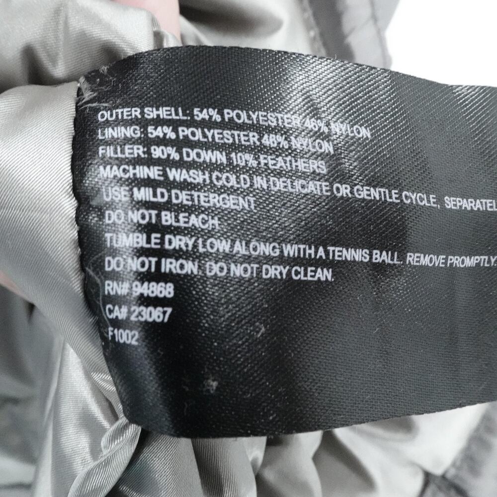 Bernardo Vest Womens‎ Medium Gray Goose Down Packable Lightweight Puffer Jacket - Picture 10 of 11